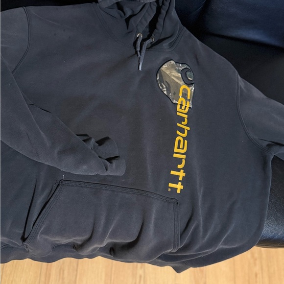 Carhartt Other - Carhartt Gray Hoodie with Gold Accents